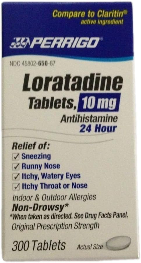 Perrigo Loratadine Tabletleri, Blue, 300 Kont