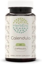 HerbEra Calendula 60 Capsules, Made from Calendula (Calendula Officinalis) Dried Flower (60 Capsules)