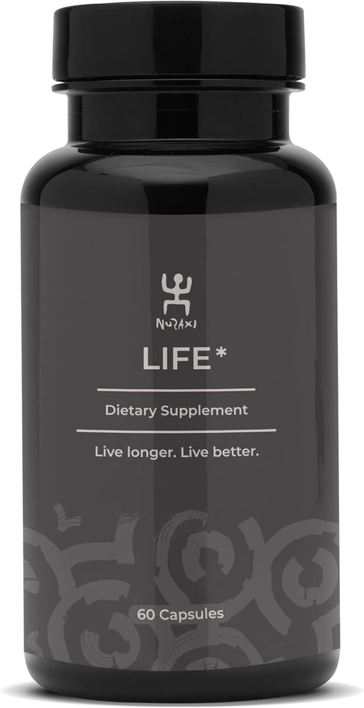 Nuraxi Life | Beslenme Desteği | NAD+ Supplement | Doğal Gıda | Sardinian Long Healthstyle with Pure Supplements | 60 ctt