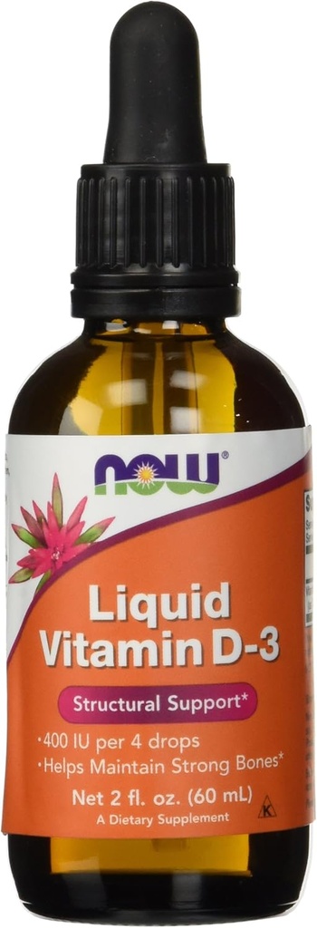 Now Foods Vitamin D3 Liquid 4 fl ounce (Pack of 2)