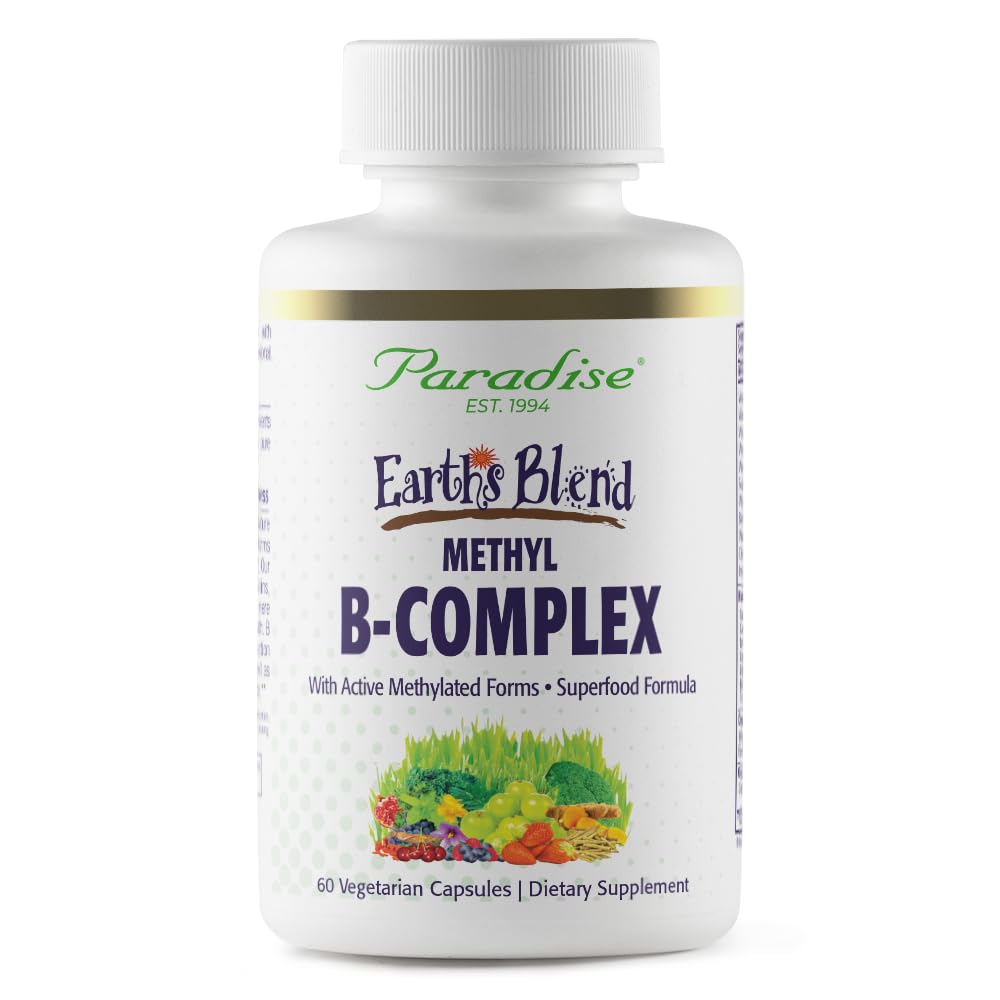 Cennet Herbs, Dünya'nın P-Complex, Metilated, Enzymatik olarak B Vitaminleri + Superfoods, Supports Energy & Immunity, 60 Capsules
