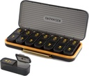 Haftalık Pill Organizer 2 Times A Day - Pill Case Am Pm - Seyahat Pill Box 7 Gün Portatif Günlük Vitamin Konteyner Estetik Tıp Bariyeri 7 Ayrı Karşılaştırmalı Sabah Gece Tamamlayıcısı