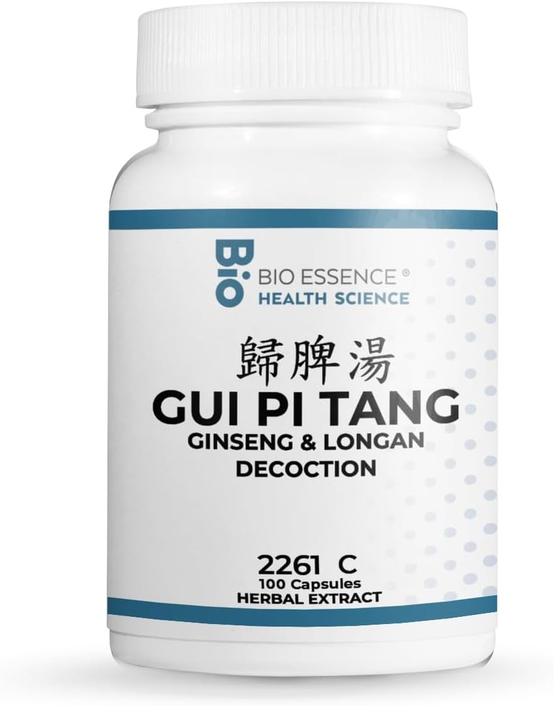 2261C GUI Pi Tang/Ginseng & Longan Decoction 100 Capsules/Bottle (2 Şişe)