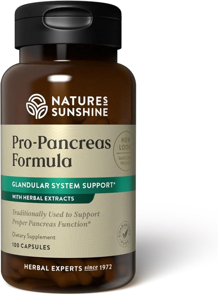 Nature's Sunshine Pro-Pancreas, 100 Capsules, Kosher | Herbal Formula Gelişleri Digestion, Tavsiye Immunity ve Pancreas Liver ve Pancreas
