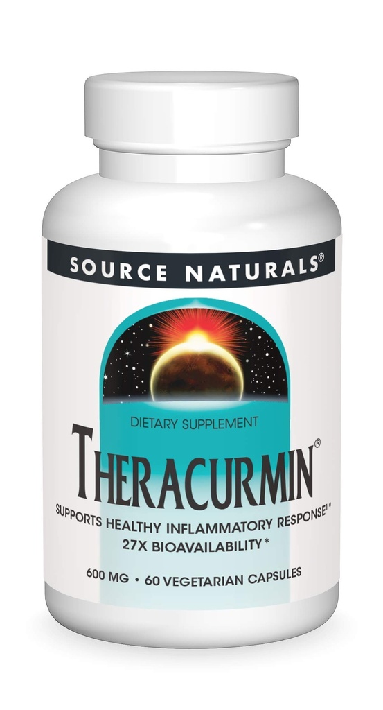Source Naturals Theracurmin, Supports Healthy Inflammatory Response*, 600 mg - 60 Vegetarian Capsules