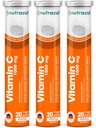 nutrazul Vitamin C 1000mg Αναβράζοντα δισκία - Πορτοκαλί 20’s (Pack of 3) 