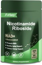 Airboy NAD Supplement with Nicotinamid Riboside Resveratrol & Quercetin 900 mg, NMNH Alternative for Men and Women Support Anti-Aging, Energy, Focus - 80 Capsules