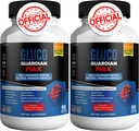 Gluco Guardian Max Advanced Wellness Support Capsules – Vitamin, Mineral ve Herbal Supplement Magnezyum, C, çinko ve Banaba Leaf – Non-GMO, Gluten-Free – 120 Capsules (2)