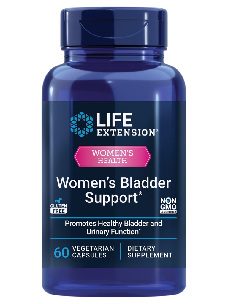 Life Extension Women's Bladder Support – for Bladder Health and Normal Urinary Frekans – Attail, Lindera ve Three-Leaf Caper Extracts – Non-GMO – Gluten Free – 60 Vegetarian Capsules