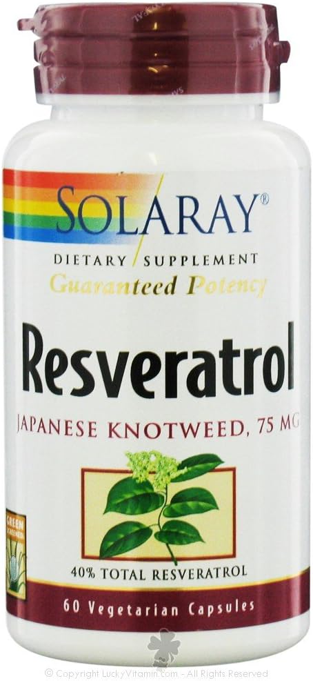 Solaray Resveratrol - 60 κάψουλες χορτοφάγων