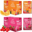 Ener-C Orange & Raspberry Multivitamin Toz Vitamini C 1000 mg & Electrolytes with Real Fruit Juice Natural Energy & Immune Support for Women & Men - Non-GMO Vegan & Gluten Free - 60 Count