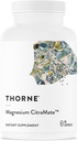 THORNE - Magnezyum CitraMate - Magnezyum Citrate & Malate Supplement - Supports Heart Health, Skeletal Muscles, Cardiya & Lung Function, Bone Mechanic & More* - Third-Party Sertifikalı - 90 Hizmet