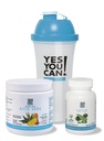 Evet Yapabilirsiniz! Detox Kit Sche - YYC içerir! Capsules, Aloe Vera Drink Mix ve Water Şişe, Body Cleanse Kit, Daily Cleanse ve Proper Hydration with Vitamins - (Mango)