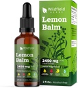 2 Limon Balm Extract Drops Liquid 2000 mg (Melissa officinalis) Herbal Absorbs Capsules, 2 Ay Supply, 84 Hizmet, Alkol Özgür Tincture - 2 Oz, 2 Oz, Pack of 2