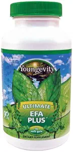 Youngevity Ultimate EFA Plus – Essential Fatty Asits, 90 Soft Gels – Kalp, Beyin, Ortak, Cilt Sağlığı – Omega-3, Omega-6, Omega-9 Optimal Health Support