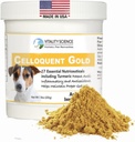 Vitality Science Celloquent Gold for Dogs | Holistic Advanced Immune Support Supplement | 17 Proven Malzemeler | Auto Immune, Vomiting and Diarrhea, Depresyon (220g)