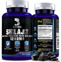 Blackbull Shilajit Pure Himalayan Organic Capsules - Natural Shilajitwear Organic% 20 Fulvic Acid Supplement, Brain Health, Aging Immune Support - Pure Himalaya Shilajit
