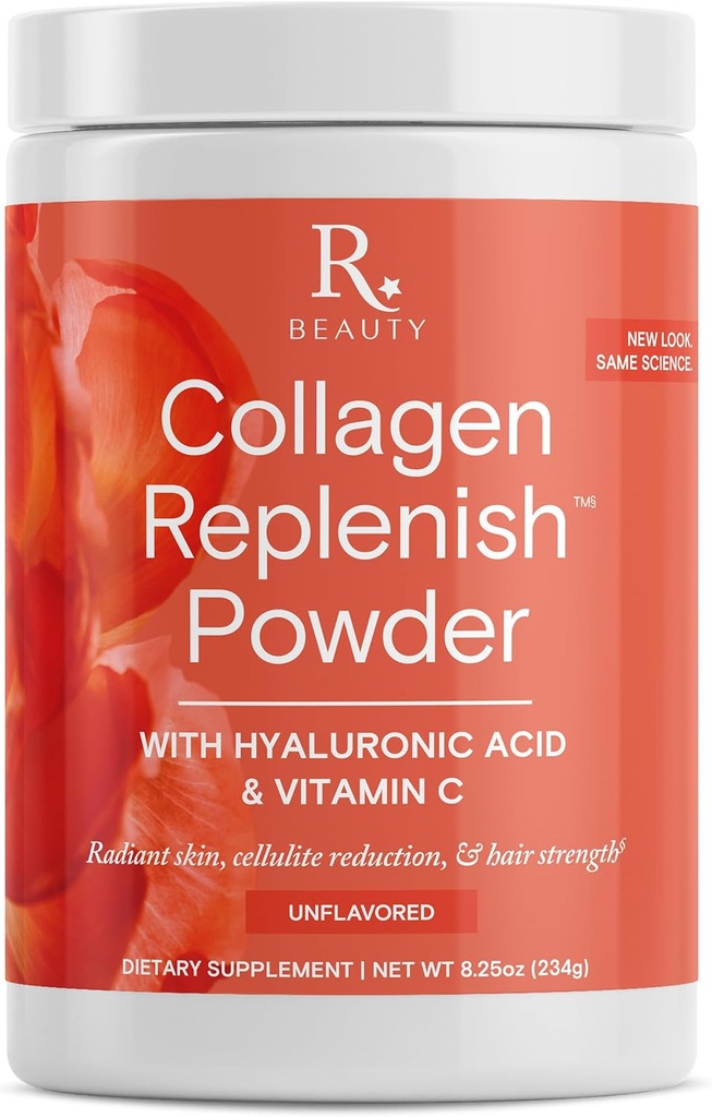 Reserveage Beauty Collagen Replenish Toz - No-Taste Collagen for Radiant Skin & Hair Growth - Mixes Easy in Liquid or Smoothie - 825 oz