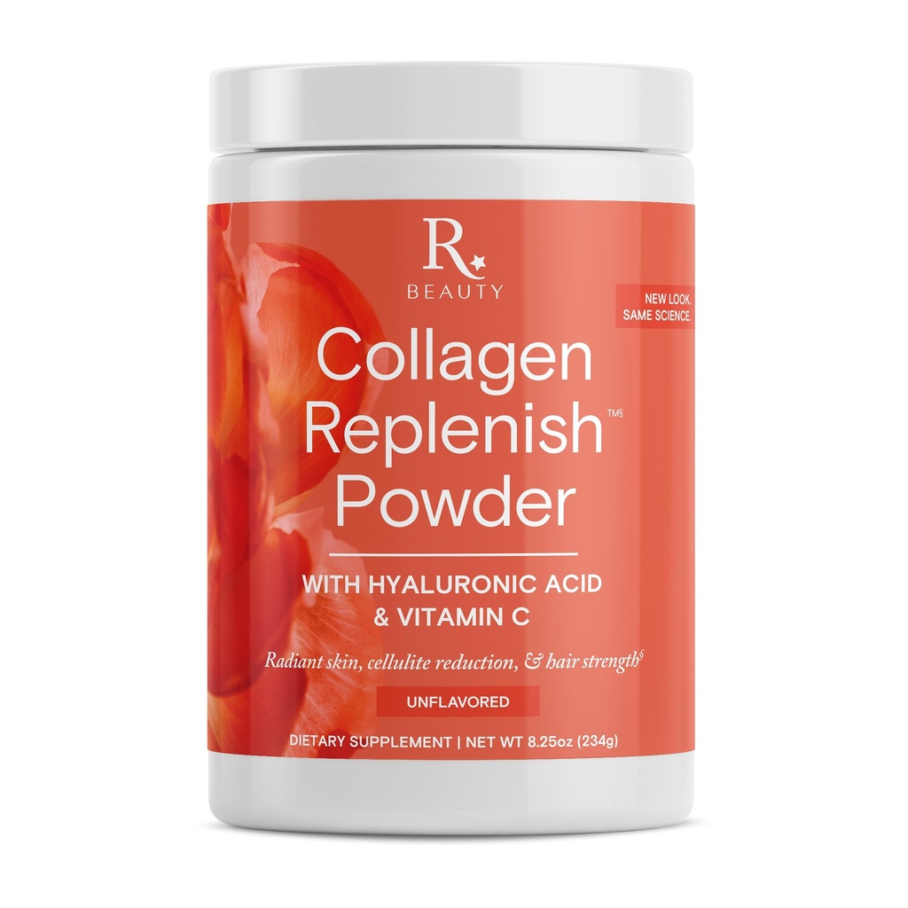 Reserveage Beauty Collagen Replenish Toz - No-Taste Collagen for Radiant Skin & Hair Growth - Mixes Easy in Liquid or Smoothie - 825 oz