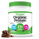 Orgain Organic Vegan Protein Toz, Kremy Chocolate Fudge - 21g Plant Protein, 7g Prebiyotik Fiber, Low Net Carb, No Lactose Materialss, No add Sugar, Non-GMO, For Shakes & Smoothies, 1.02 lb