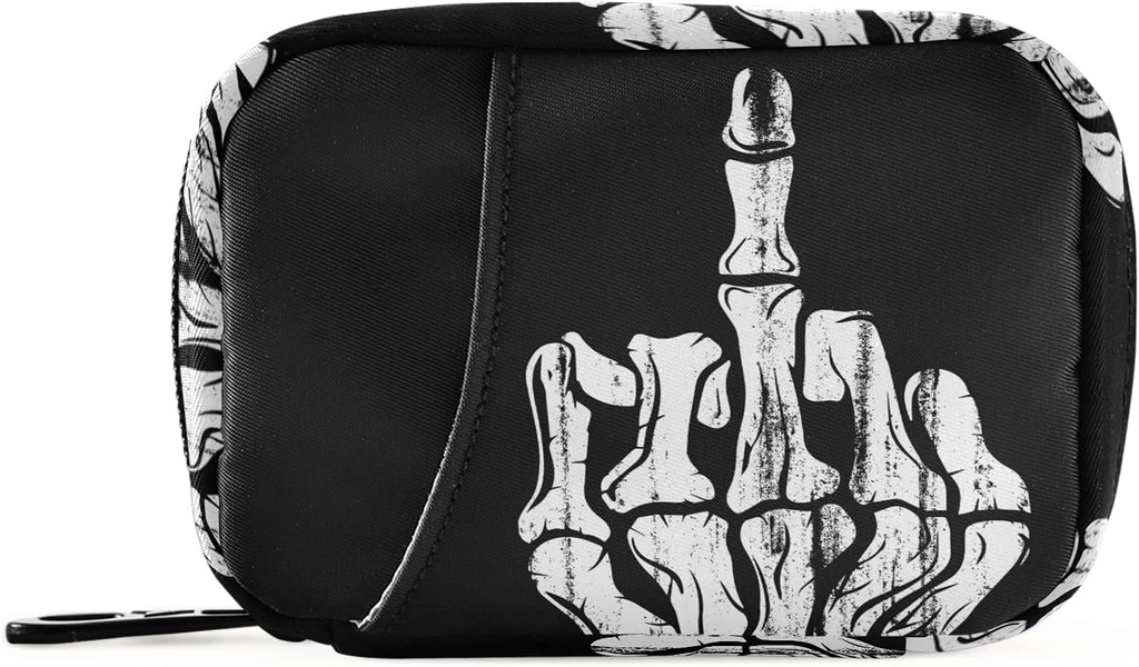 Hand Skull Pill Box 7 Günlük Pill Case Travel Pill Organizer Bag ile WC Portable Weekly Case Compact Boyut for Vitamin Supplement Holder