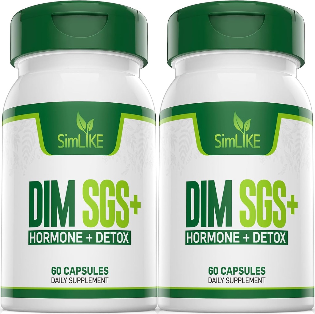 DIM SGS + - Hormone + Detox, Ενθαρρύνει το φυσιολογικό οιστρογόνο Μεταβολισμός, Ισορροπία ορμονικής ακμής, Συμπληρώματα ορμονικής ακμής, Υποστήριξη εμμηνόπαυσης,Βοηθά την όρεξη ελέγχου,Προωθεί την αποτοξίνωση (2 συσκευασίες)