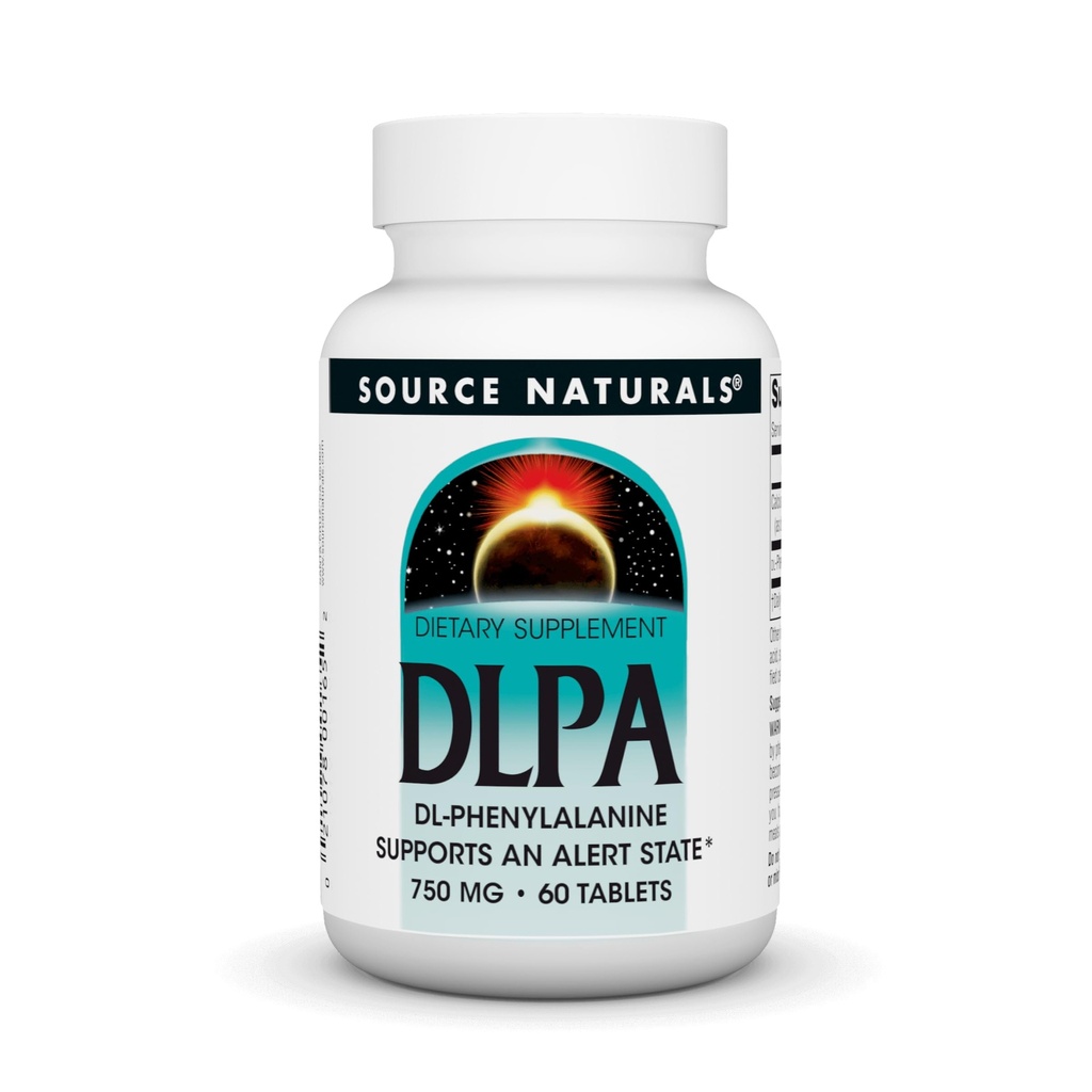 Source Naturals DLPA DL- Φαινυλαλανίνη * - 750 mg - 60 δισκία