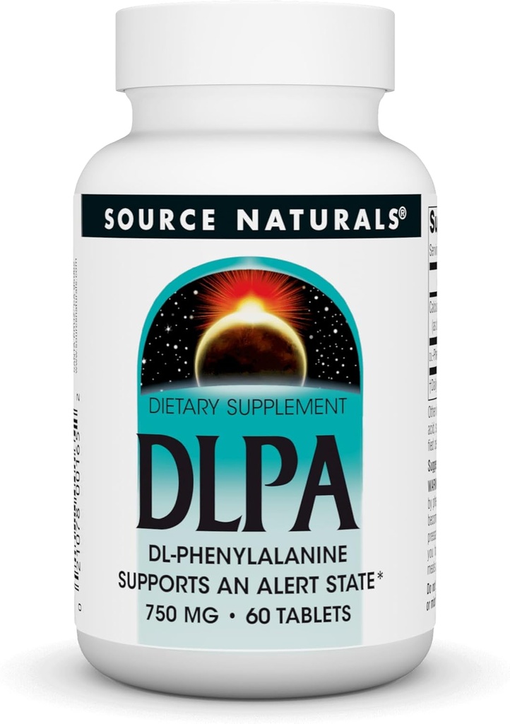 Source Naturals DLPA DL-Phenylalanine* - 750 mg - 60 Tablet