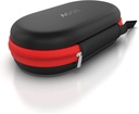 AGOZ Asthma Inhaler Tıp Seyahat Davası Pouch Cover, Inhaler Holder with lips Closure and Bile (Black/Red)