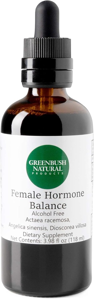 Greenbush Kadın Hormon Dengesi | 4 oz Sıvısı, 240 Doss | Reproductive Health, Menstrual Cycle and Menopause Belirtileri