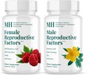 MICHAEL'S Health Naturopathic Programlar Erkek ve Kadın Reproductive Factors Çiftler' Pack - 60 Vejetaryen Tabletler Şişe - Conception Desteği için Nutrients - 20 Şişeler Için Servisler