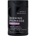 Sports Research® Evening Primrose Oil 1300mg, 120 κάψουλες - 10% GLA, χωρίς γλουτένη και σόγια