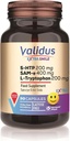 VALIDUS Ekstra Smile 5-HTTP 200 mg + L- Tryptophan 200 mg + Sam-e 400 mg 30 Capsules (Vcaps Plus)