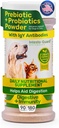 Köpekler ve Kediler için Toz Probiyotikleri Bowel Digestive Immune Supports Gut Flora Beslenme Immunity (90 Scoop Pack 1)