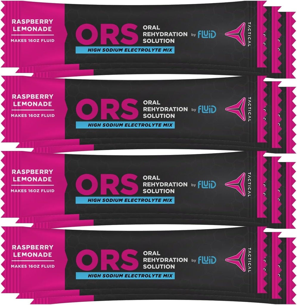 Υγρή τακτική - ORS Extreme Dehydration Electrolytes, Raspberry Lemonade 