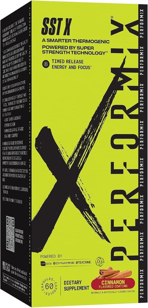 PERFORMIX SST X Zamanlı Yayın Enerji ve Focus Powered by Super Strength Technology - Cinnamon - 60 Capsules (30 hizmet)