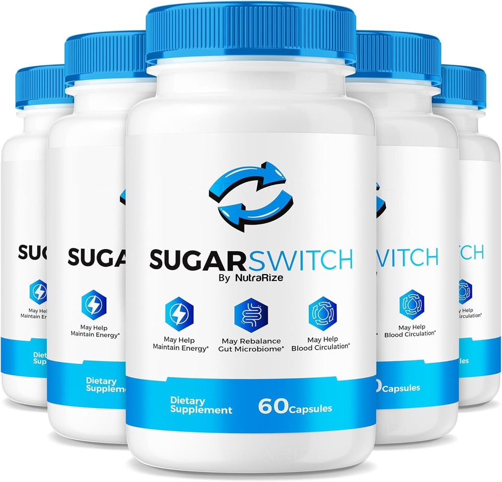 NutraRize (5 Pack) κάψουλες ζάχαρηςSwitch, Επίσημη χάπια διακόπτη ζάχαρης, Όλα-Φυσική φόρμουλα αίματος για υγιή επίπεδα, Διακόπτης ζάχαρης 24 Συμπλήρωμα, Κριτικές Pectin ζάχαρηςSwitch (300 κάψουλες)