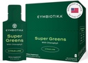 CYMBIOTIKA Super Greens συμπλήρωμα με χλωροφύλλη, Spirulina, Καθημερινή Vegan Superfood πακέτα για Digestive Gut Υγεία, Detox, ενέργεια και ανοσοποιητική υποστήριξη, Citrus Lime Flavor, 15 mL Pouches, 30 Pack
