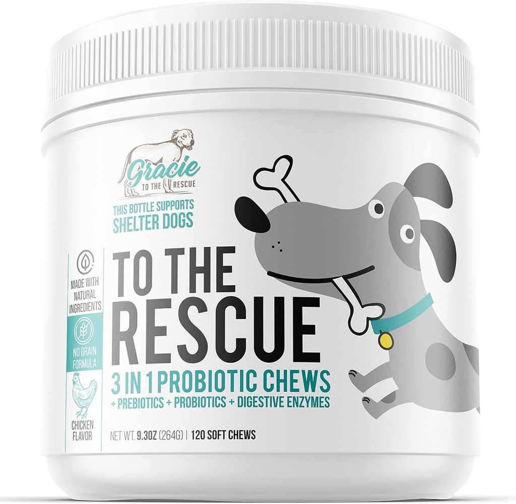 Köpekler için Probiyotik Chews, Support Digestive Health, Dog Probiyotiks and Digestive Enzymes, Dog Probiyotik Chews, Probiyotik Köpekler, Puppy Probiyotik, Pet Probiyotiks for Dogs - 120 Soft Chews