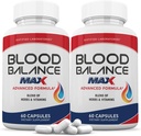 Justified Laboratories (3 Pack Blood Balance Max 1295MG Tamam Pills 180 Capsules