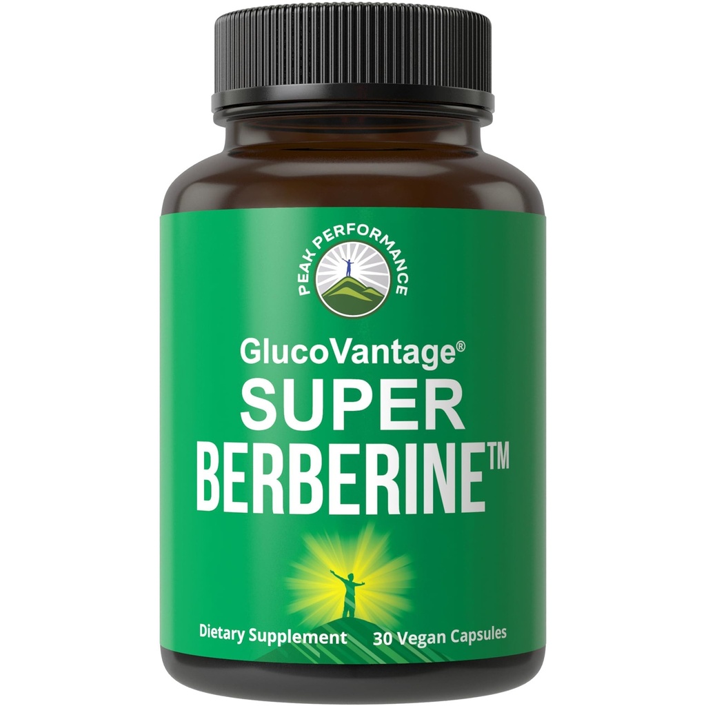 Dihidrberine Super Berberine Supplement - GlucoVantage® 200 mg Now 5X More effective Than Regular Berberine HCL Toz Capsules. Metabolism Support Keto Friendly Plus Vegan Extract Pills