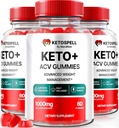 (3 Pack) Spell Keto ACV Gummies, KetoSpell Keto ACV Gelişmiş Kilo kaybı Formula, All Natural Apple Cider Vinegar 1000MG, KetoSpell Keto + ACV Supplement, Gomitas Yorumlar (180 Gummies)