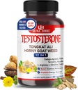 Ultra Test Capsule 12 in 1 Complex with L-αργινίνη, Fadogia Agrestis, Tribulus Terrestris, Maca Root, Beetroot, L-Citrulline, Creatine - USA Made (Εφοδιασμός 90 ημερών)