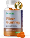 LaPura Prebiyotik Chicory Root Fiber Gummy 5g, 60 Gummies - Supports Digestive Health, Prebiyotik Plant-Based Fiber Mix - Orange & Mix Berry Flavor - Non-GMO, Gluten-Free, Made in USA