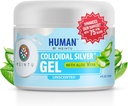 MEINTU Ultra-Pure Colloidal Silver Gel, Skin Bio-Active Silver Hydrosol Gel Skin - 4 oz - 75 PPM Yetişkinler, Çocuklar ve Evcil hayvanlar için güvenli