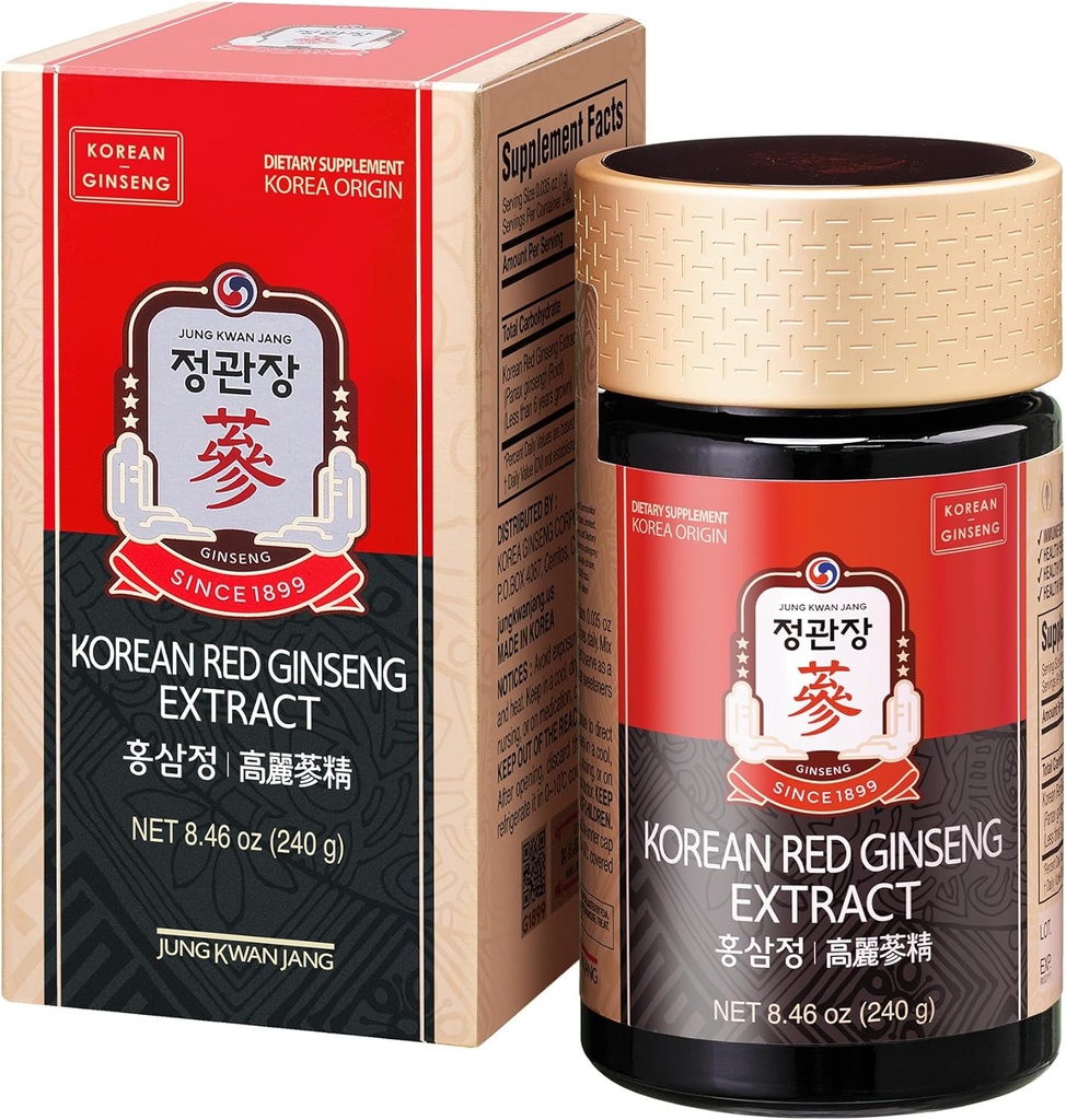 CheongKwanJang [Korean Red Panax Ginseng Extra Streng, Energy Boost, Performance, Boost Immune System, Stamina, κυκλοφορία αίματος και υποστήριξη ψυχικής υγείας, μνήμη, παραγωγικότητα - 240g