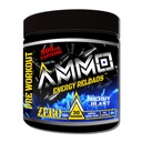AMMO ® Energy ReloadsTM Pre Workout Toz - 300 mg Caffeine Zero Sugar Vital Aminos and Electrolytes No Yapay Flavors or Colors (Berry Blast)