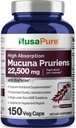 NusaPure Mucuna Pruriens 50:1 Extract, 450 mg Ισοδύναμα με 22.500mg 150 Veggie Caps (Non-GMO, Vegan, Gluten Free, Bio-Perine)