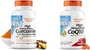 Doktor'un En İyi DRB-00107 Turmeric Root'tan C3 Kompleksi ve BioPerine 500 mg & High Abxia CoQ10 ile BioPerine, Gluten Free, Doğal Fermented, Heart Health