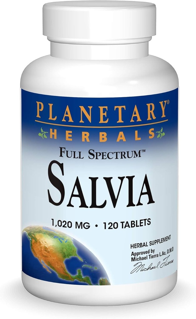 Gezegensel Herbals, Salvia, 1.020 miligram, 120 Tablet